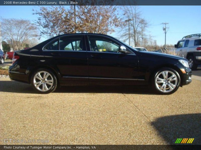 Black / Black 2008 Mercedes-Benz C 300 Luxury