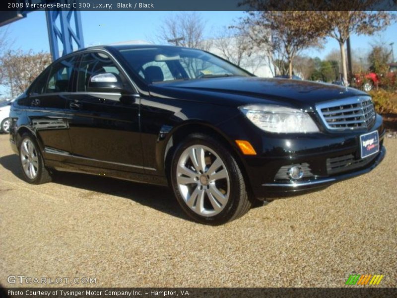Black / Black 2008 Mercedes-Benz C 300 Luxury