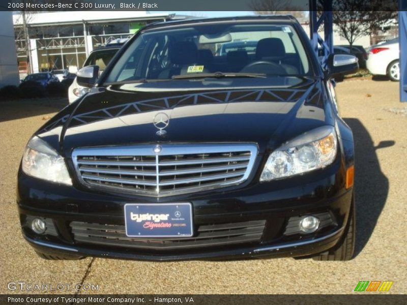 Black / Black 2008 Mercedes-Benz C 300 Luxury