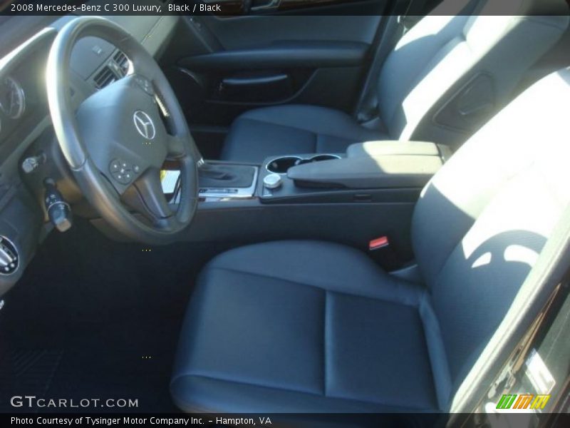 Black / Black 2008 Mercedes-Benz C 300 Luxury