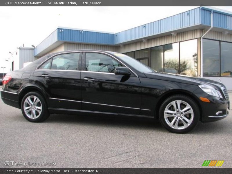 Black / Black 2010 Mercedes-Benz E 350 4Matic Sedan