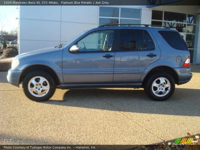 Platinum Blue Metallic / Ash Grey 2004 Mercedes-Benz ML 350 4Matic