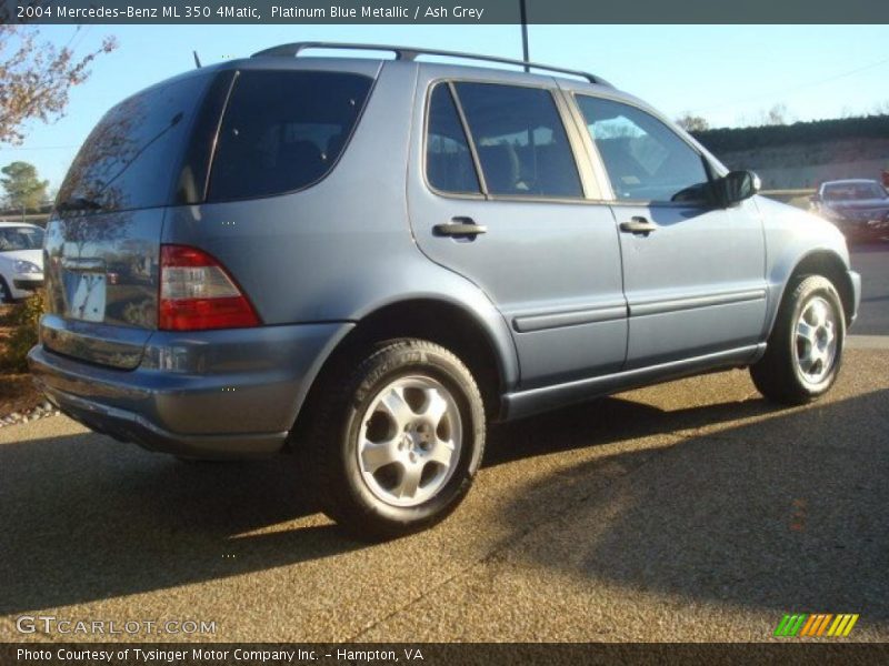 Platinum Blue Metallic / Ash Grey 2004 Mercedes-Benz ML 350 4Matic