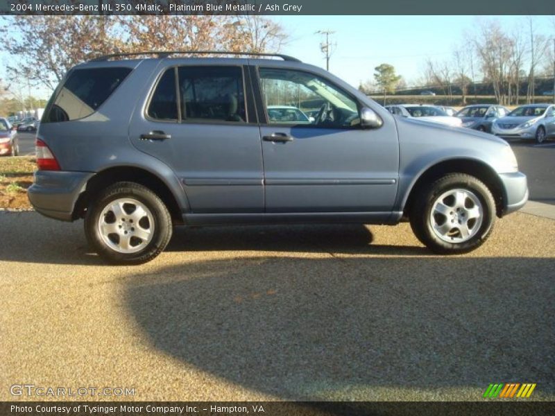 Platinum Blue Metallic / Ash Grey 2004 Mercedes-Benz ML 350 4Matic