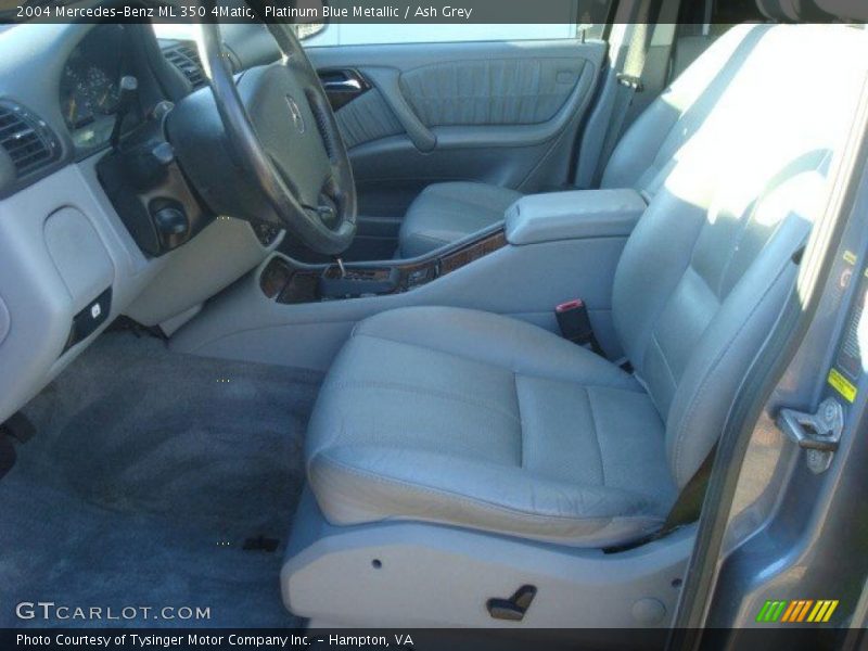 Platinum Blue Metallic / Ash Grey 2004 Mercedes-Benz ML 350 4Matic