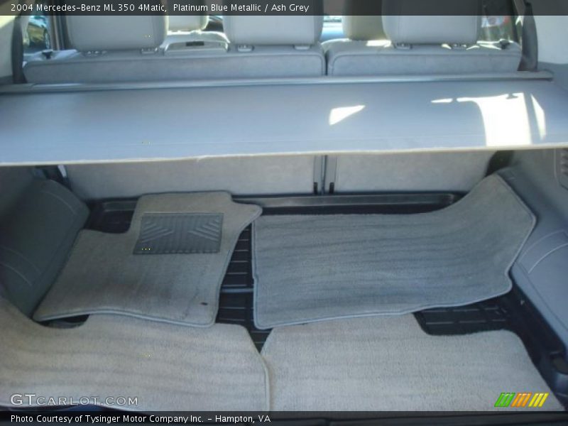 Platinum Blue Metallic / Ash Grey 2004 Mercedes-Benz ML 350 4Matic