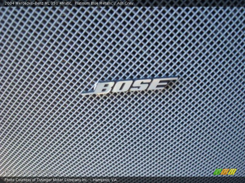 Platinum Blue Metallic / Ash Grey 2004 Mercedes-Benz ML 350 4Matic