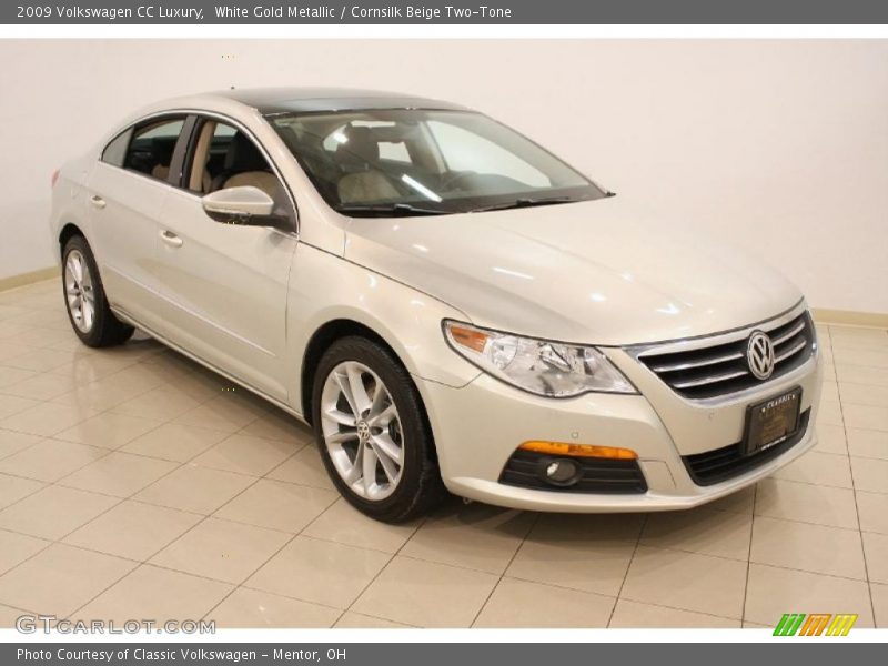 White Gold Metallic / Cornsilk Beige Two-Tone 2009 Volkswagen CC Luxury