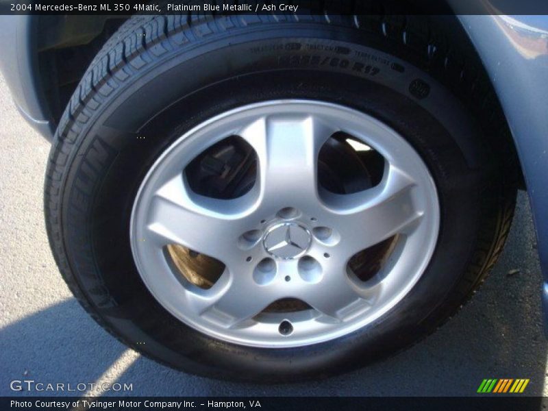 Platinum Blue Metallic / Ash Grey 2004 Mercedes-Benz ML 350 4Matic