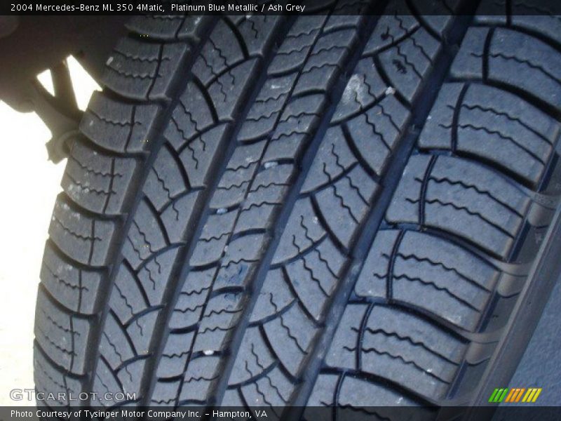 Platinum Blue Metallic / Ash Grey 2004 Mercedes-Benz ML 350 4Matic