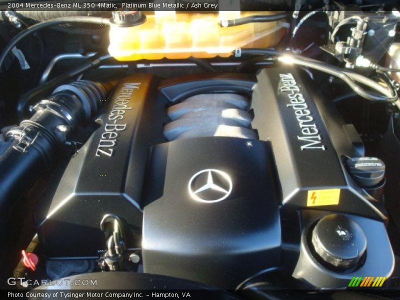 Platinum Blue Metallic / Ash Grey 2004 Mercedes-Benz ML 350 4Matic