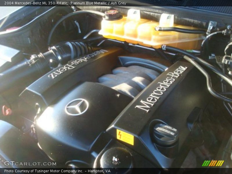 Platinum Blue Metallic / Ash Grey 2004 Mercedes-Benz ML 350 4Matic