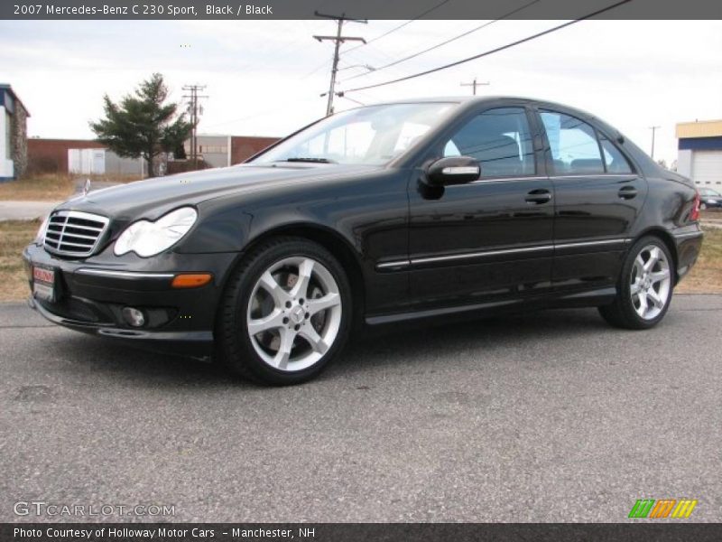 Black / Black 2007 Mercedes-Benz C 230 Sport