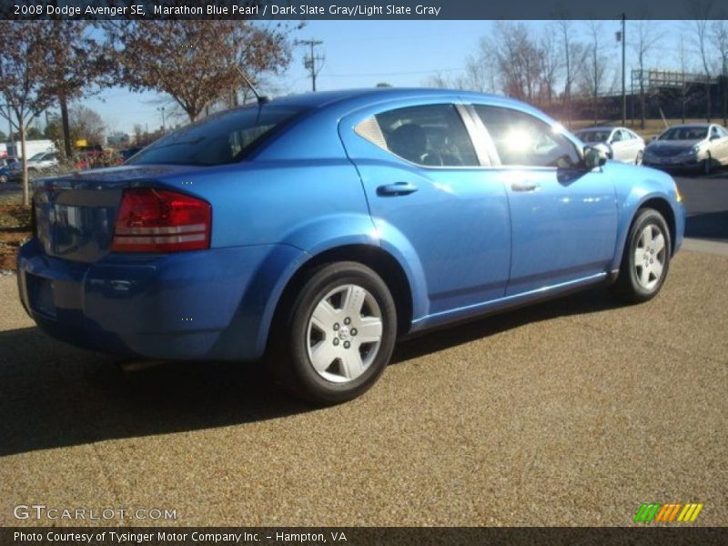 Marathon Blue Pearl / Dark Slate Gray/Light Slate Gray 2008 Dodge Avenger SE