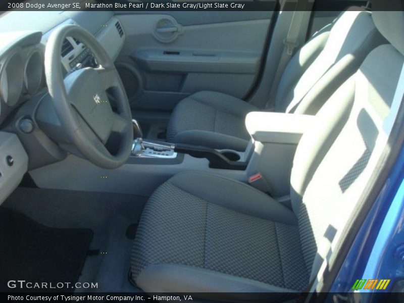 Marathon Blue Pearl / Dark Slate Gray/Light Slate Gray 2008 Dodge Avenger SE