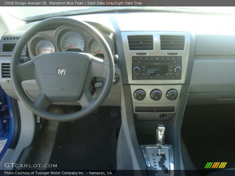 Marathon Blue Pearl / Dark Slate Gray/Light Slate Gray 2008 Dodge Avenger SE