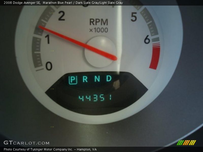 Marathon Blue Pearl / Dark Slate Gray/Light Slate Gray 2008 Dodge Avenger SE