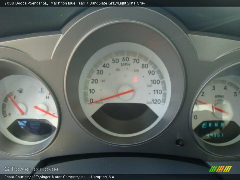 Marathon Blue Pearl / Dark Slate Gray/Light Slate Gray 2008 Dodge Avenger SE