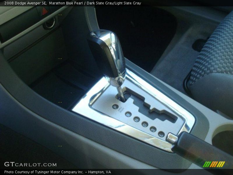 Marathon Blue Pearl / Dark Slate Gray/Light Slate Gray 2008 Dodge Avenger SE