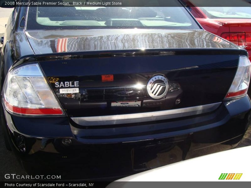 Black / Medium Light Stone 2008 Mercury Sable Premier Sedan