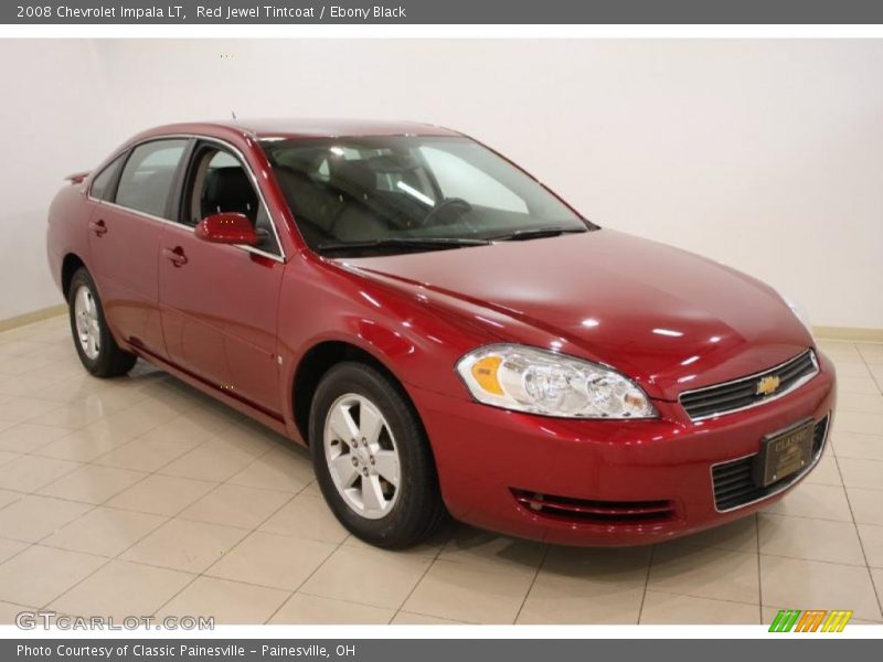 Red Jewel Tintcoat / Ebony Black 2008 Chevrolet Impala LT