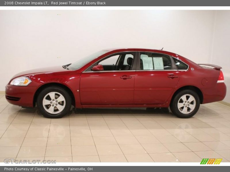 Red Jewel Tintcoat / Ebony Black 2008 Chevrolet Impala LT