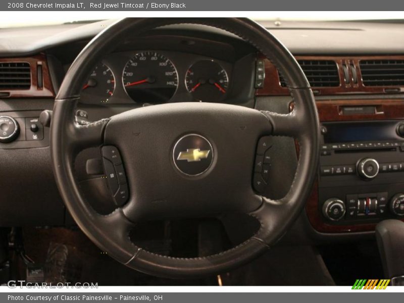 Red Jewel Tintcoat / Ebony Black 2008 Chevrolet Impala LT