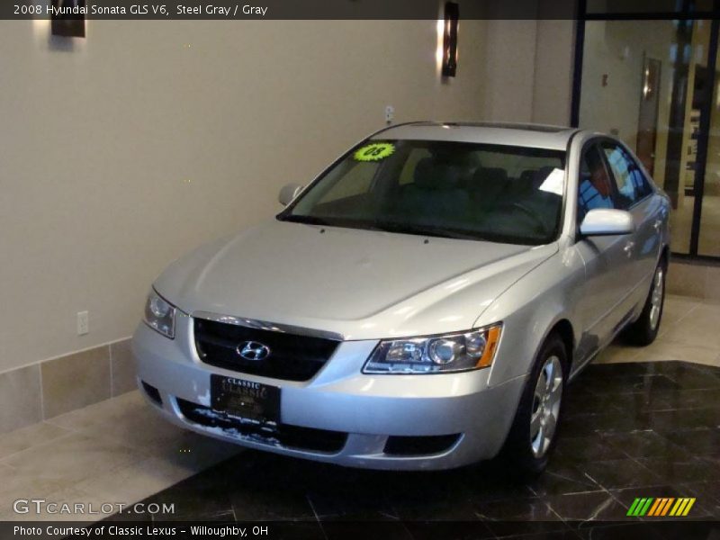 Steel Gray / Gray 2008 Hyundai Sonata GLS V6