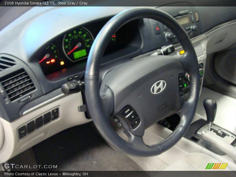 Steel Gray / Gray 2008 Hyundai Sonata GLS V6