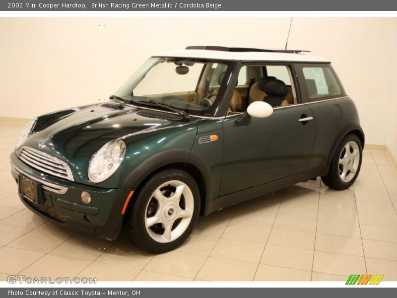 British Racing Green Metallic / Cordoba Beige 2002 Mini Cooper Hardtop