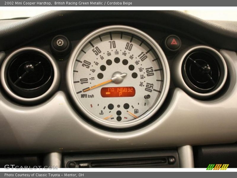 British Racing Green Metallic / Cordoba Beige 2002 Mini Cooper Hardtop