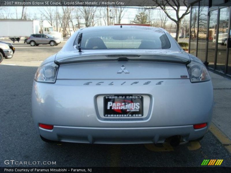 Liquid Silver Metallic / Medium Gray 2007 Mitsubishi Eclipse SE Coupe