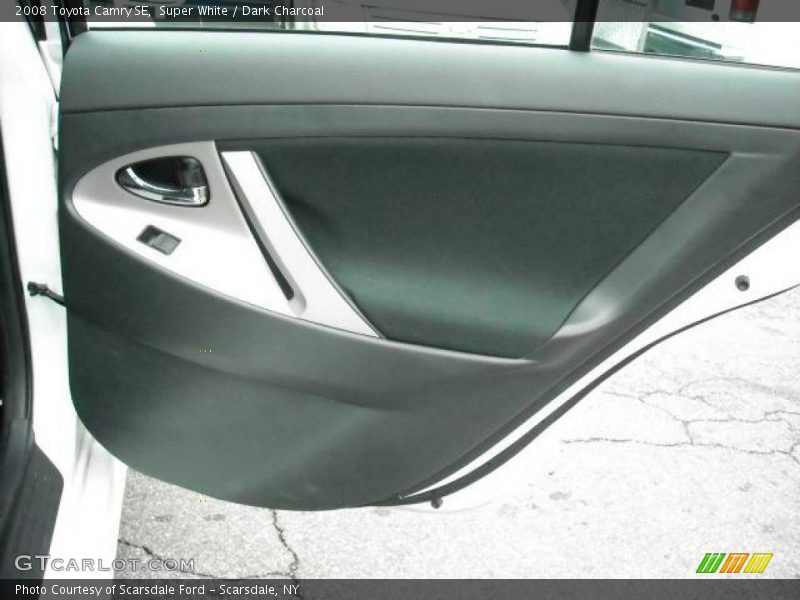 Super White / Dark Charcoal 2008 Toyota Camry SE