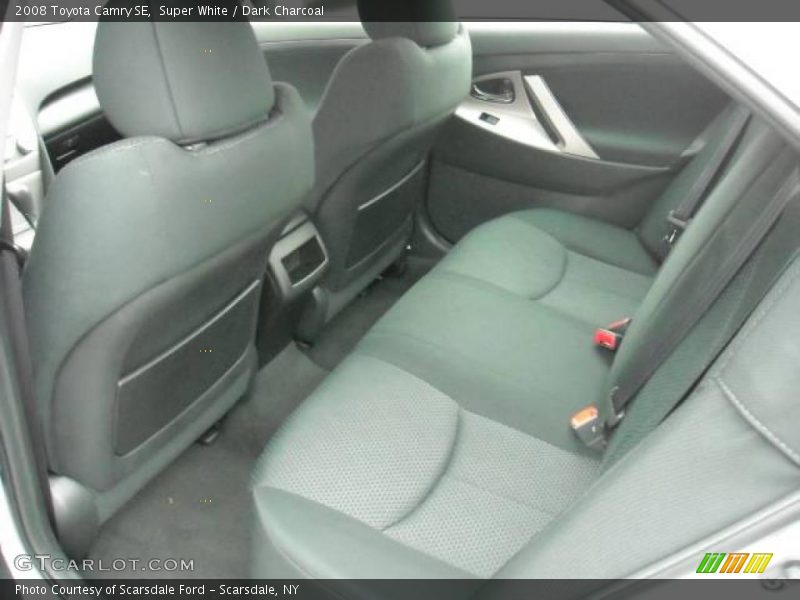 Super White / Dark Charcoal 2008 Toyota Camry SE