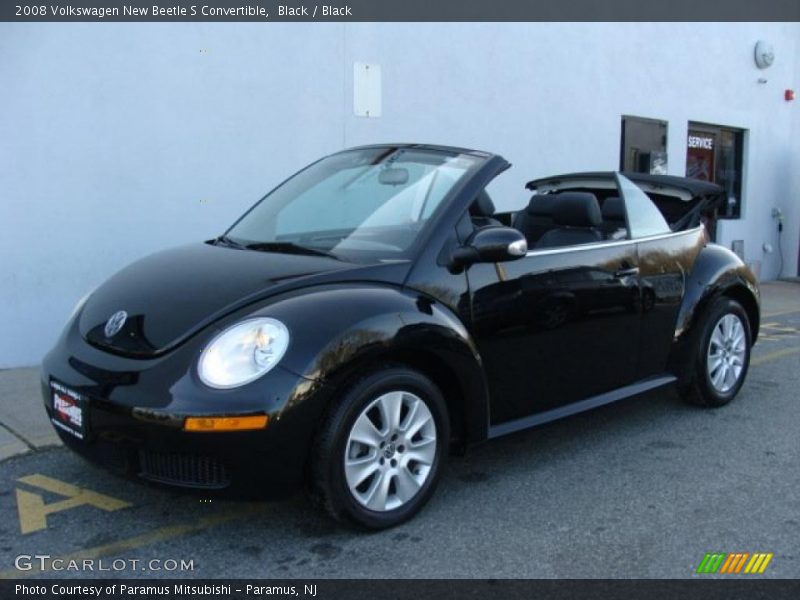 Black / Black 2008 Volkswagen New Beetle S Convertible