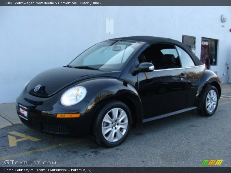 Black / Black 2008 Volkswagen New Beetle S Convertible