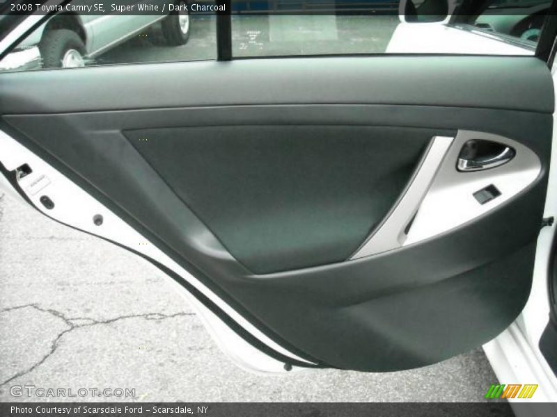 Super White / Dark Charcoal 2008 Toyota Camry SE