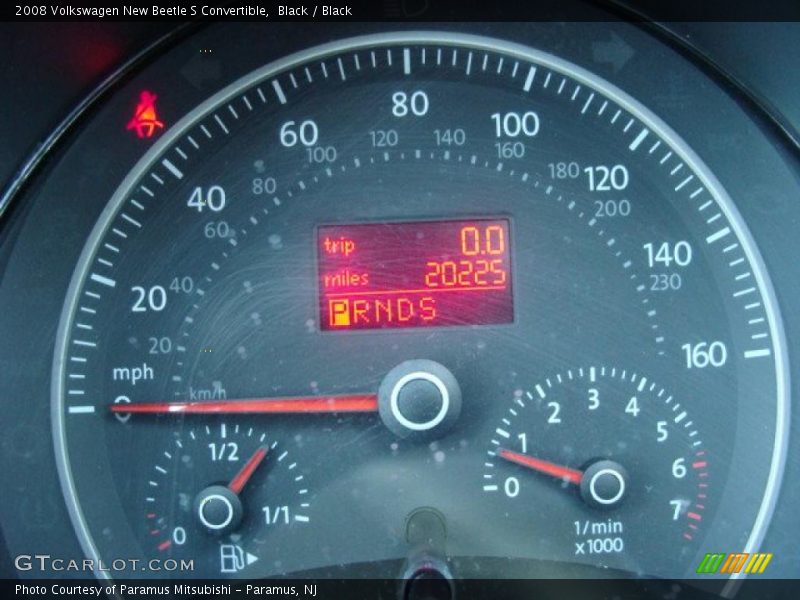  2008 New Beetle S Convertible S Convertible Gauges