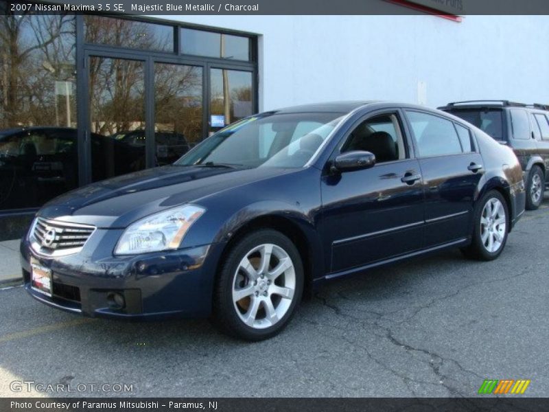 Majestic Blue Metallic / Charcoal 2007 Nissan Maxima 3.5 SE
