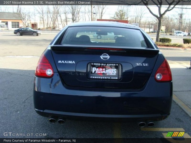 Majestic Blue Metallic / Charcoal 2007 Nissan Maxima 3.5 SE