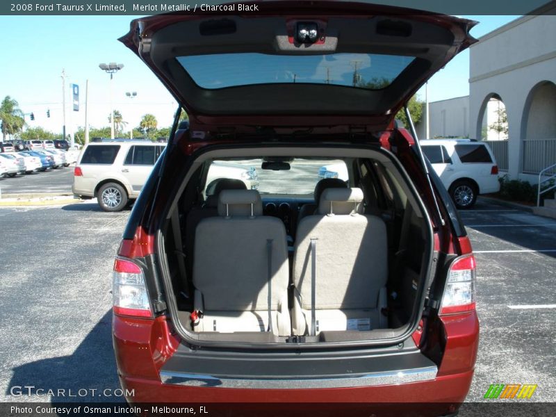 Merlot Metallic / Charcoal Black 2008 Ford Taurus X Limited