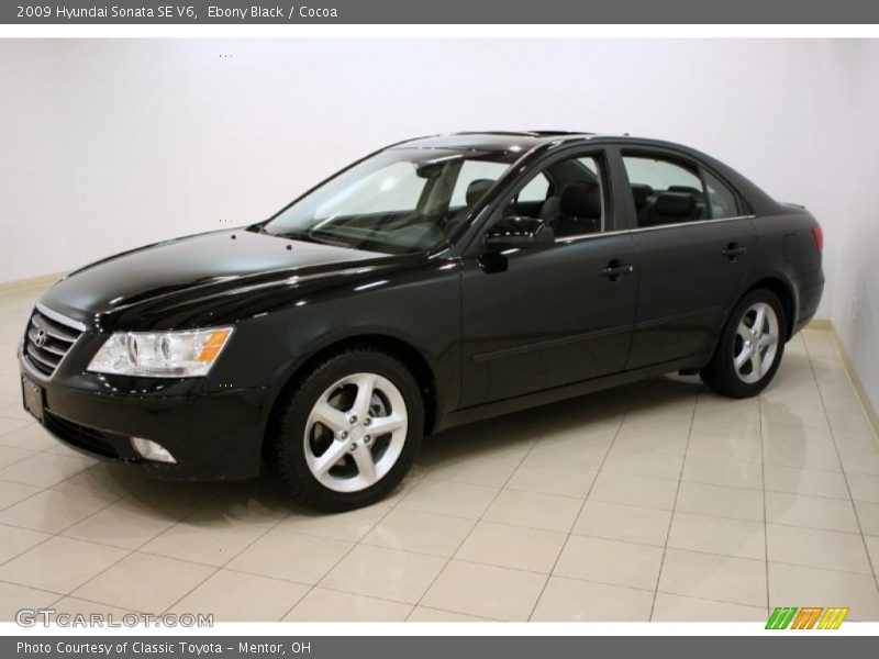 Ebony Black / Cocoa 2009 Hyundai Sonata SE V6
