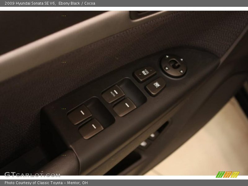 Ebony Black / Cocoa 2009 Hyundai Sonata SE V6