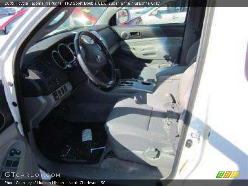 Super White / Graphite Gray 2005 Toyota Tacoma PreRunner TRD Sport Double Cab