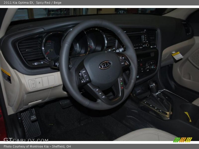 Spicy Red / Beige 2011 Kia Optima EX