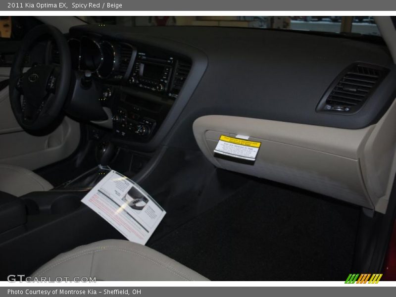 Spicy Red / Beige 2011 Kia Optima EX