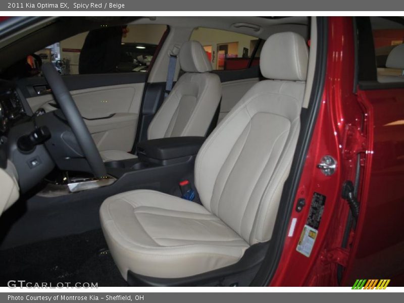 Spicy Red / Beige 2011 Kia Optima EX