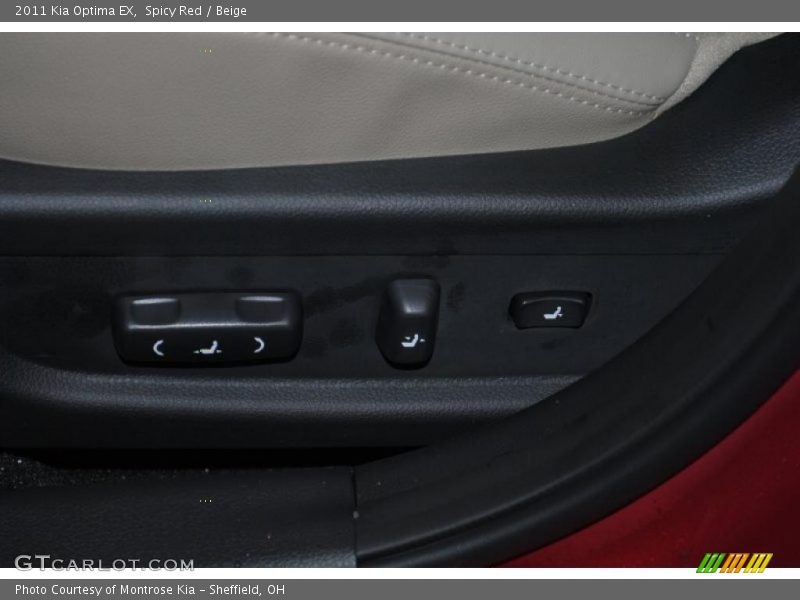 Spicy Red / Beige 2011 Kia Optima EX