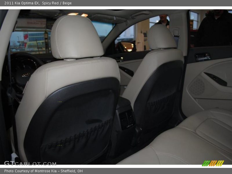 Spicy Red / Beige 2011 Kia Optima EX