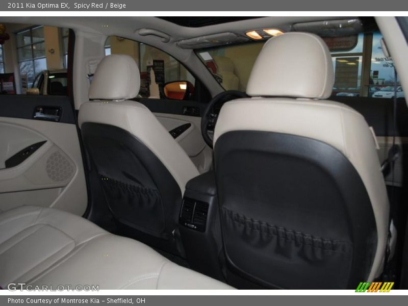 Spicy Red / Beige 2011 Kia Optima EX